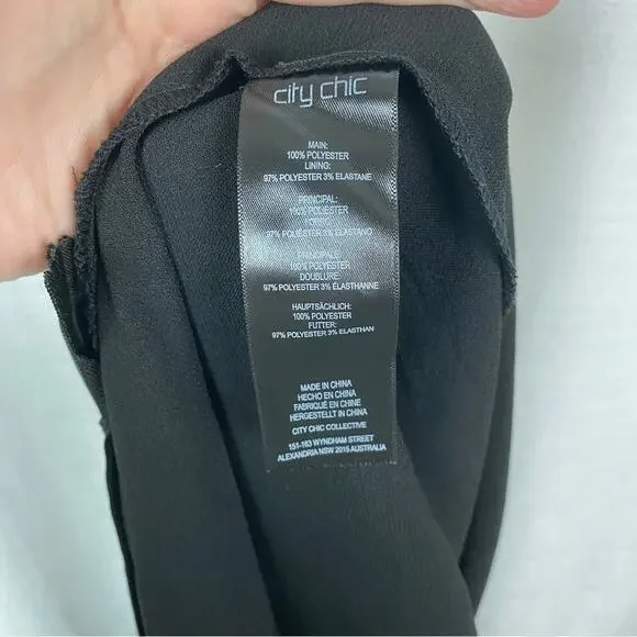City Chic Black Wildfire Jumpsuit Sz.M(18) NWT